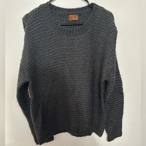 POL knitted sweater with elbow patches
